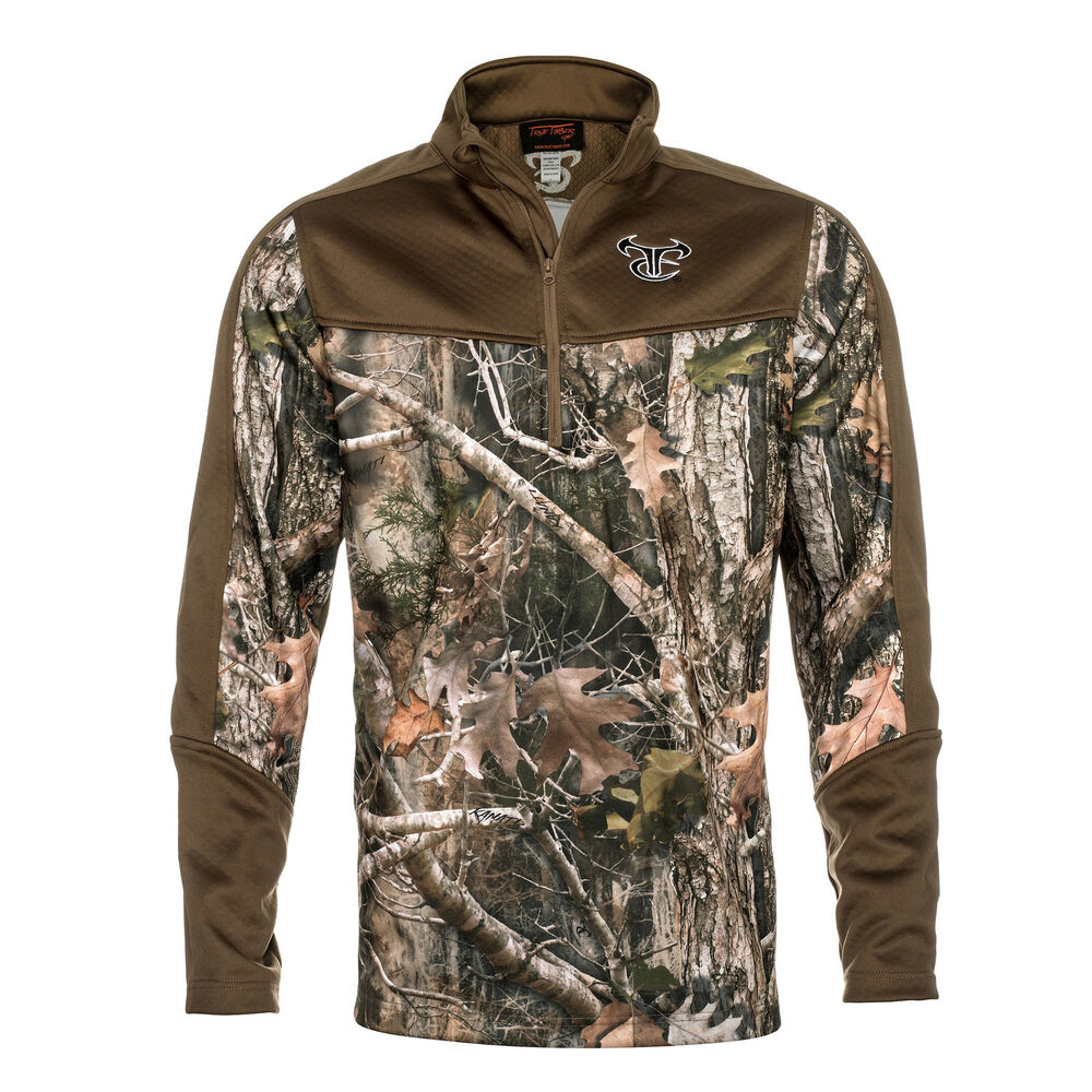TrueTimber Men's Performance Camo QuarterZip Pullover Overton's