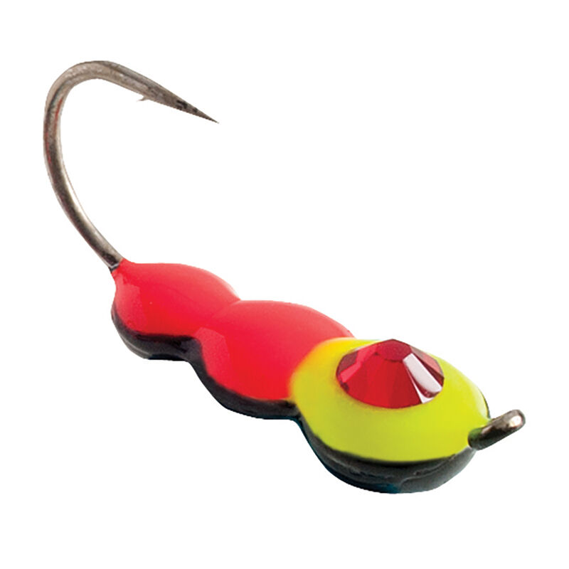 Clam Half Ant Drop Jig Red/White/Chartreuse 1/32 oz. Size 10 image number 6