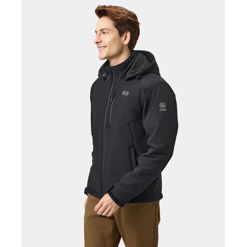 ORORO Men's Heated Dual Control Jacket with 5 Heating Zones and Rechargeable Battery image number 4