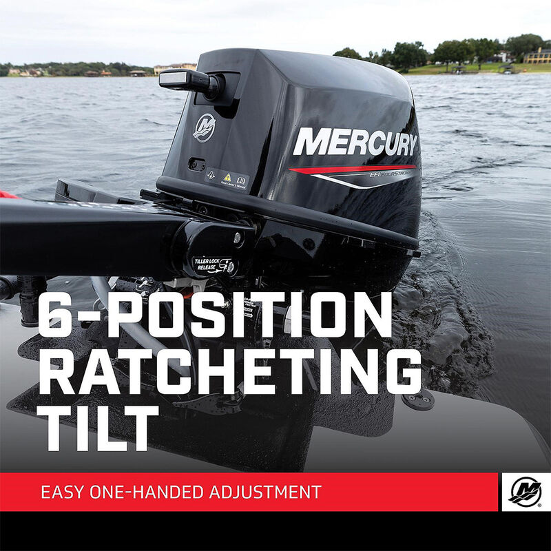 Mercury 8hp EFI Tiller FourStroke Outboard Motor - 15" Shaft, Manual Tilt/Trim, Manual Start image number 4