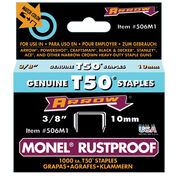 Arrow T50 3/8" Monel Rustproof Staples, 1000-ct.