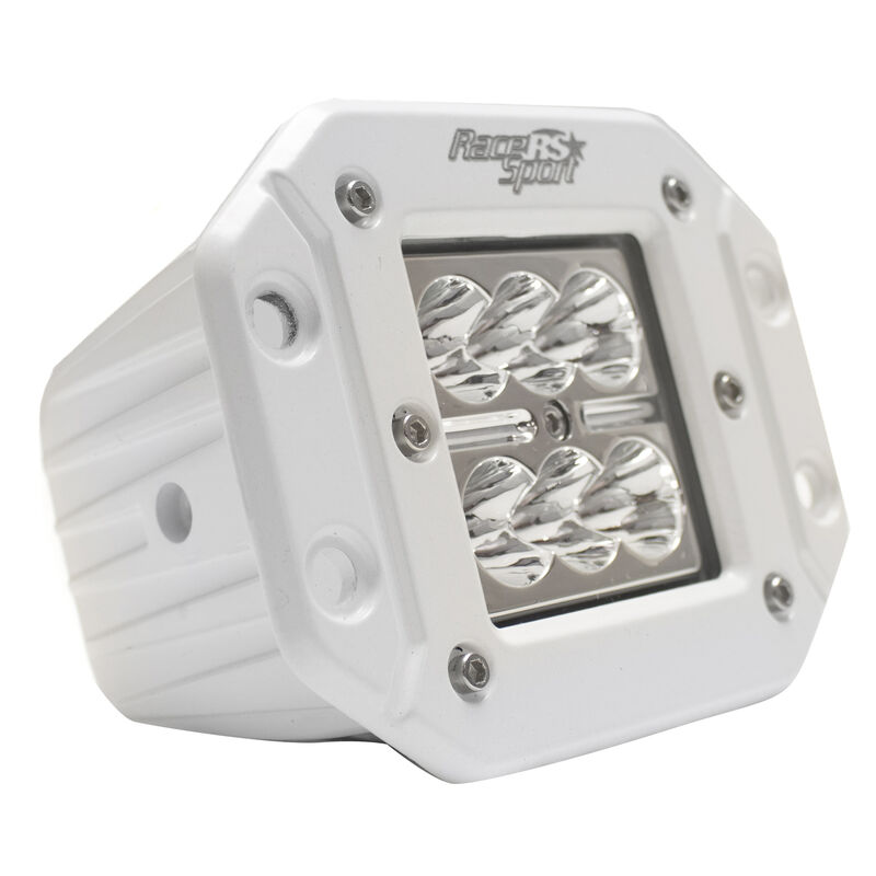 Race Sport Street Series High-Power 3&rdquo; 18W Square LED Spotlight, White image number 3