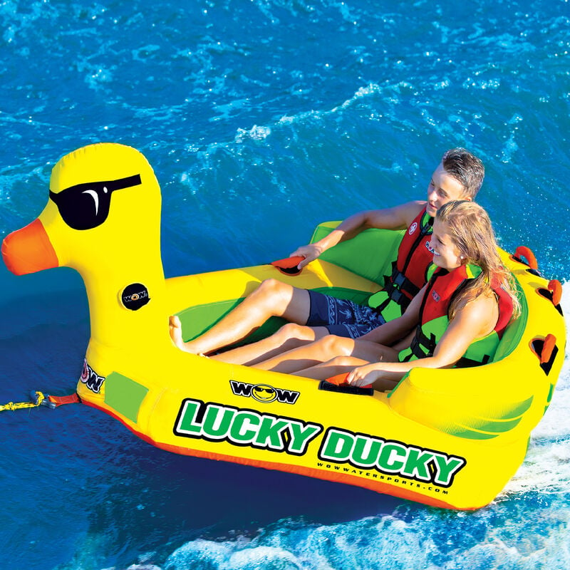 WOW 2-Person Lucky Ducky Towable Tube image number 2