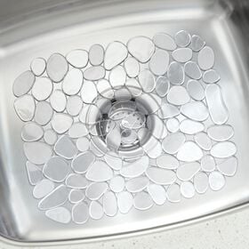 iDesign Pebblz Sink Mat, 10-3/4&rdquo; x 12-1/2&rdquo; Graphite