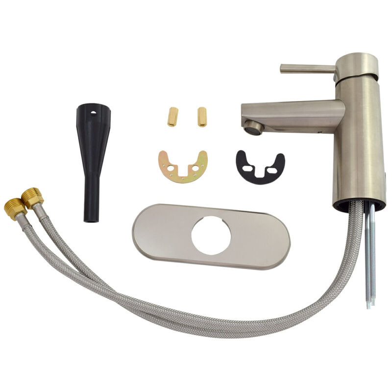 Valterra Single Handle Vessel Lavatory in Brushed Nickel image number 4