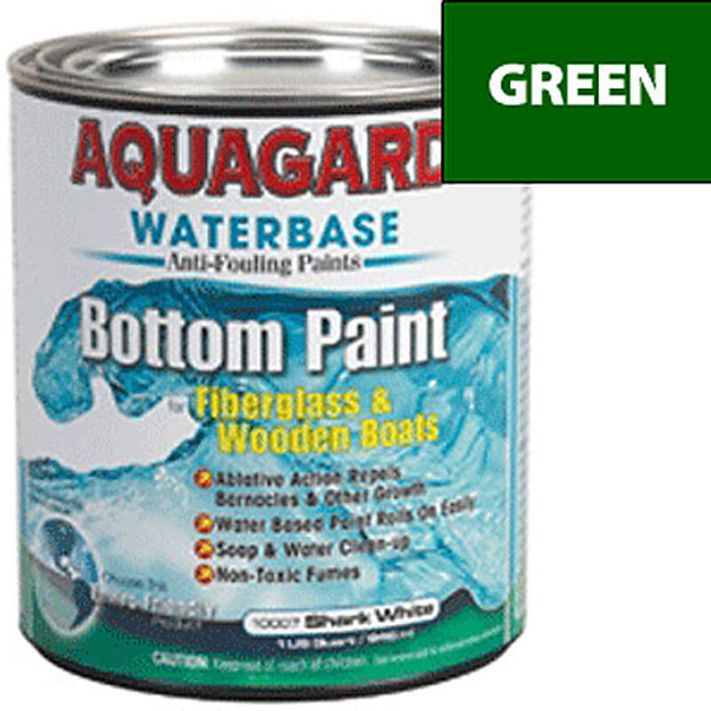 Aquaguard Waterbase Anti-Fouling Bottom Paint, Quart, Green image number 1
