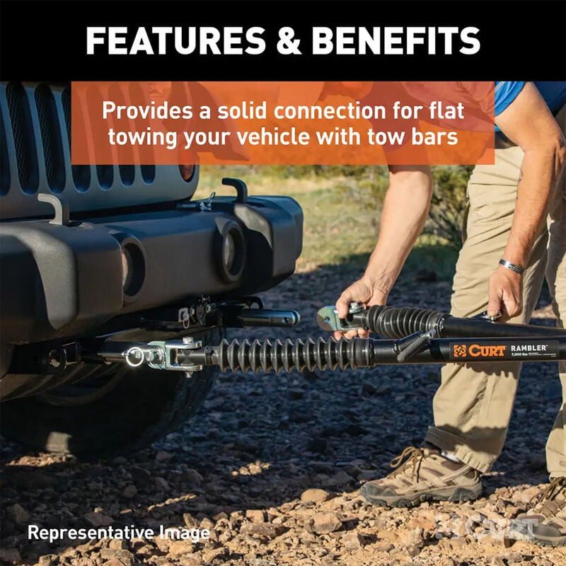 CURT 70145 Custom Tow Bar Base Plate, Select Chevrolet Suburban, Tahoe, GMC Yukon, XL image number 3