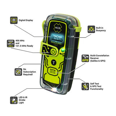 ACR ResQLink View 425 Personal Locator Beacon With Digital Display