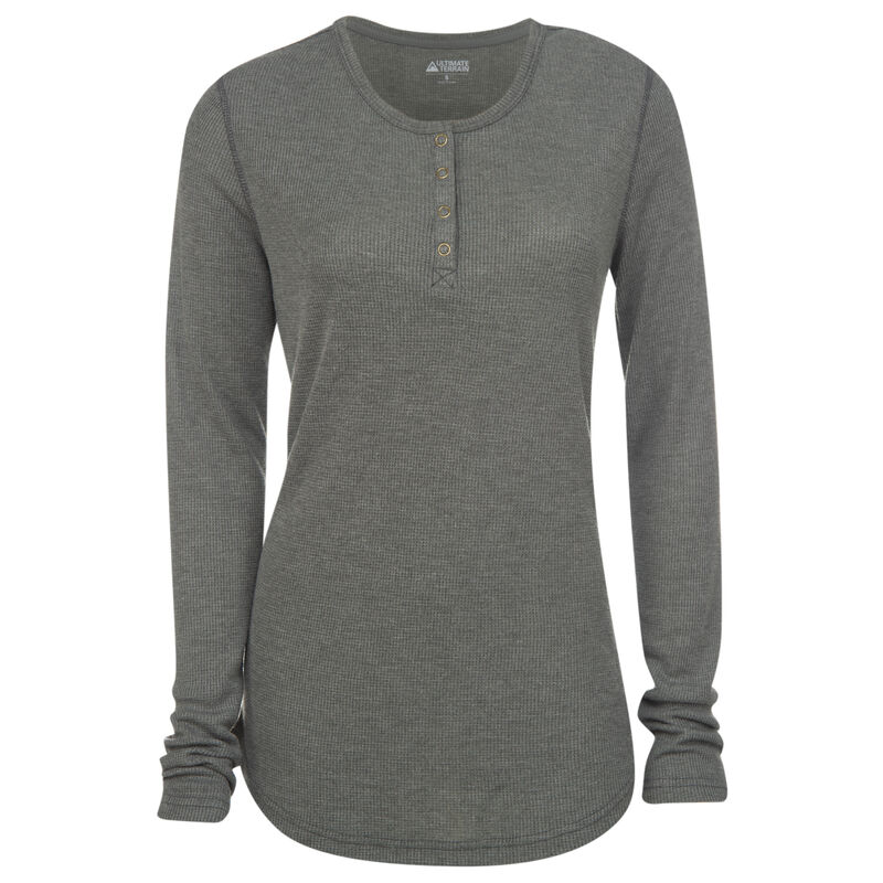 Ultimate Terrain Women's Essential Waffle-Knit Henley image number 4