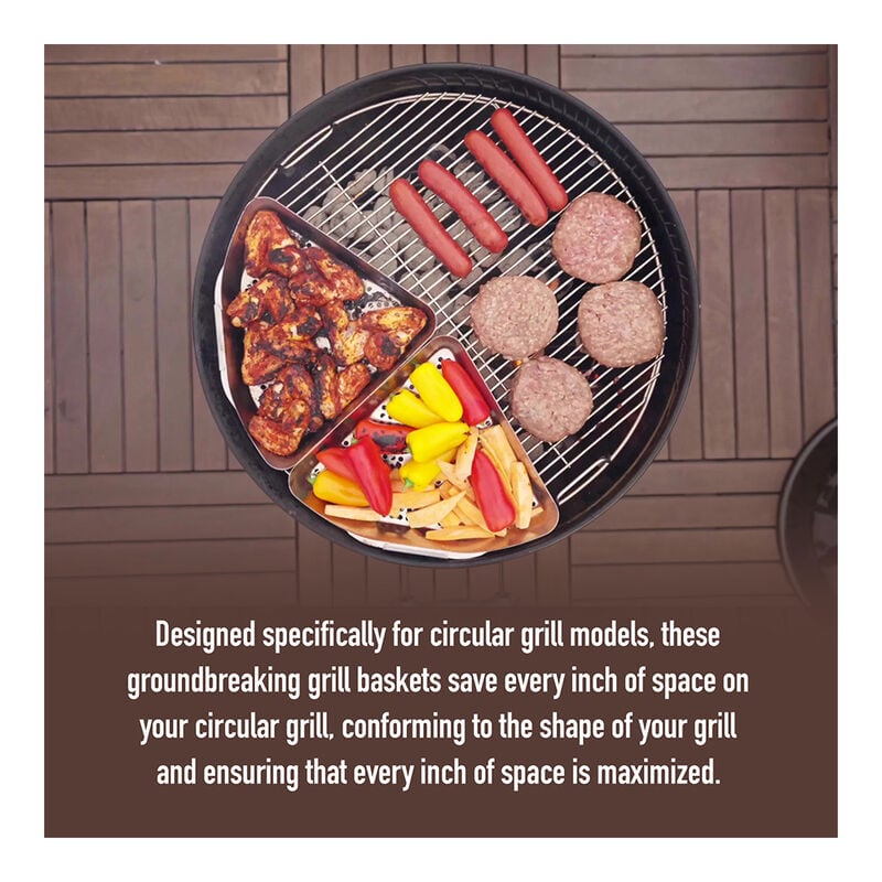 Yukon Glory 18" Kettle Grill Basket Set image number 3