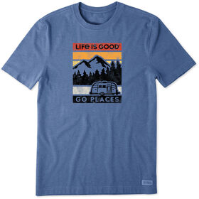 Life Is Good Men&rsquo;s Go Places Short-Sleeve Crusher Tee