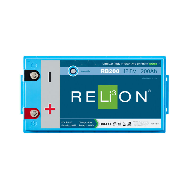 RELiON RB200 Deep Cycle Lithium Iron Phosphate Battery, Group 8D image number 3