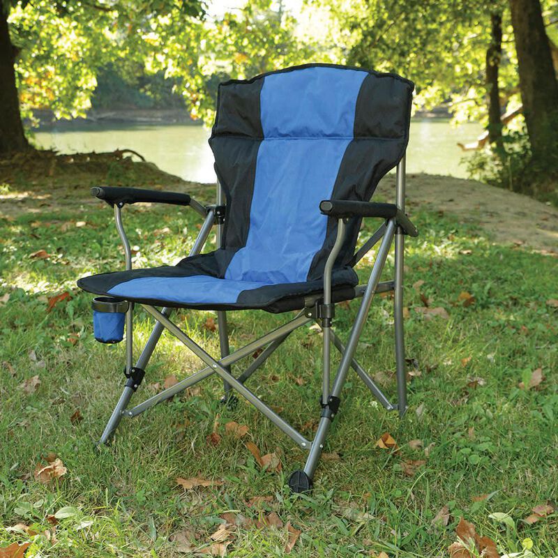 Padded Quad Chair, Blue image number 4