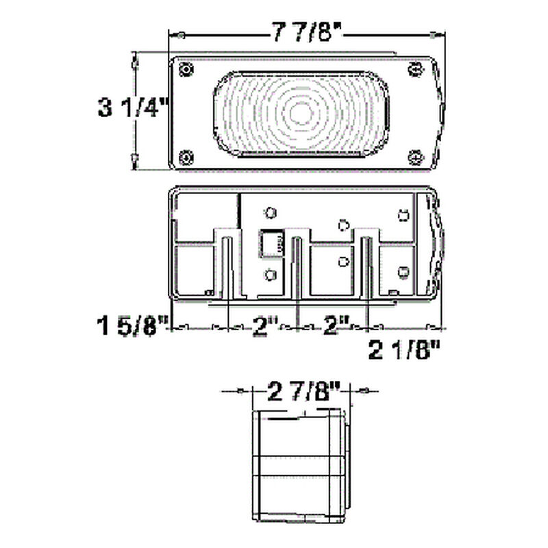 Optronics Waterproof Aero Pro Tail Light With License Light image number 2