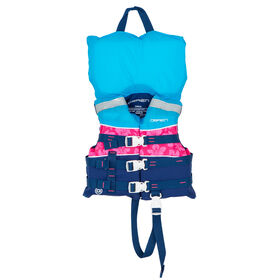 O'Brien Child Nylon Life Jacket with Collar - Girl's / Pink