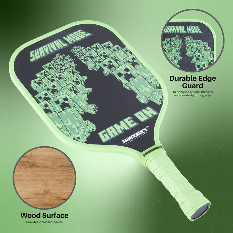 Minecraft Wooden 7-Piece Pickleball Bundle image number 12