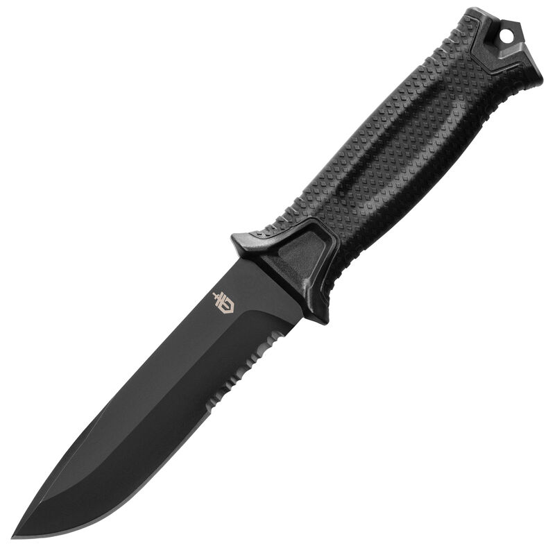 Gerber StrongArm Partially Serrated Fixed Blade, Black image number 1