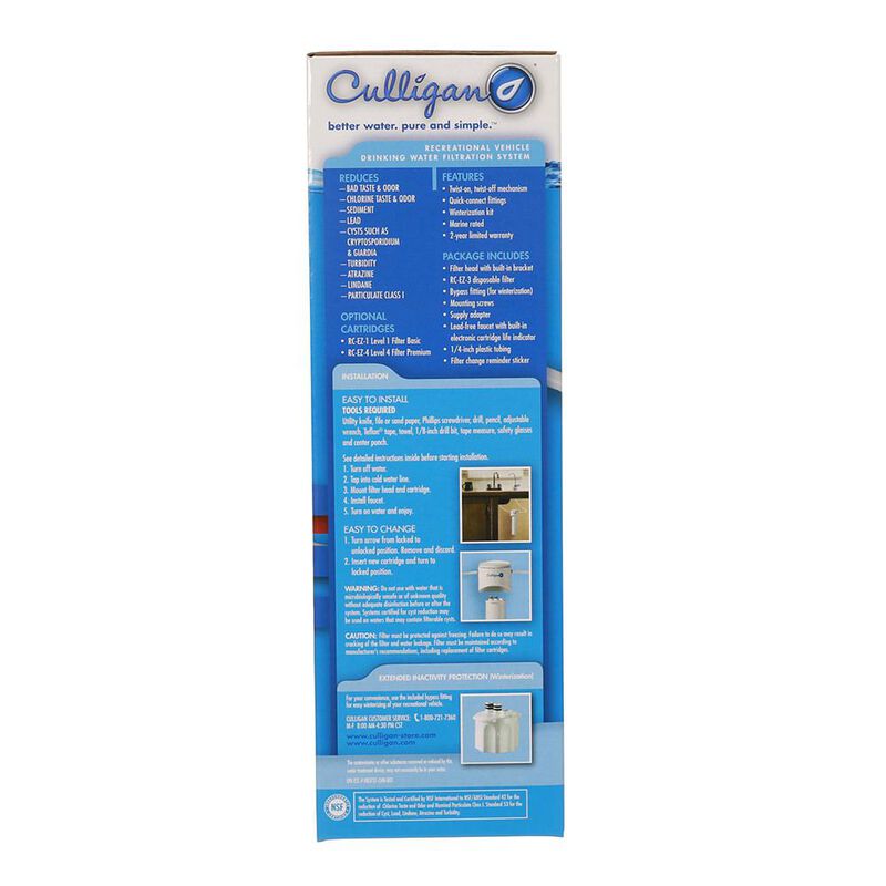 Culligan RV-EZ-3 Undersink Water Filter Kit with Faucet image number 2
