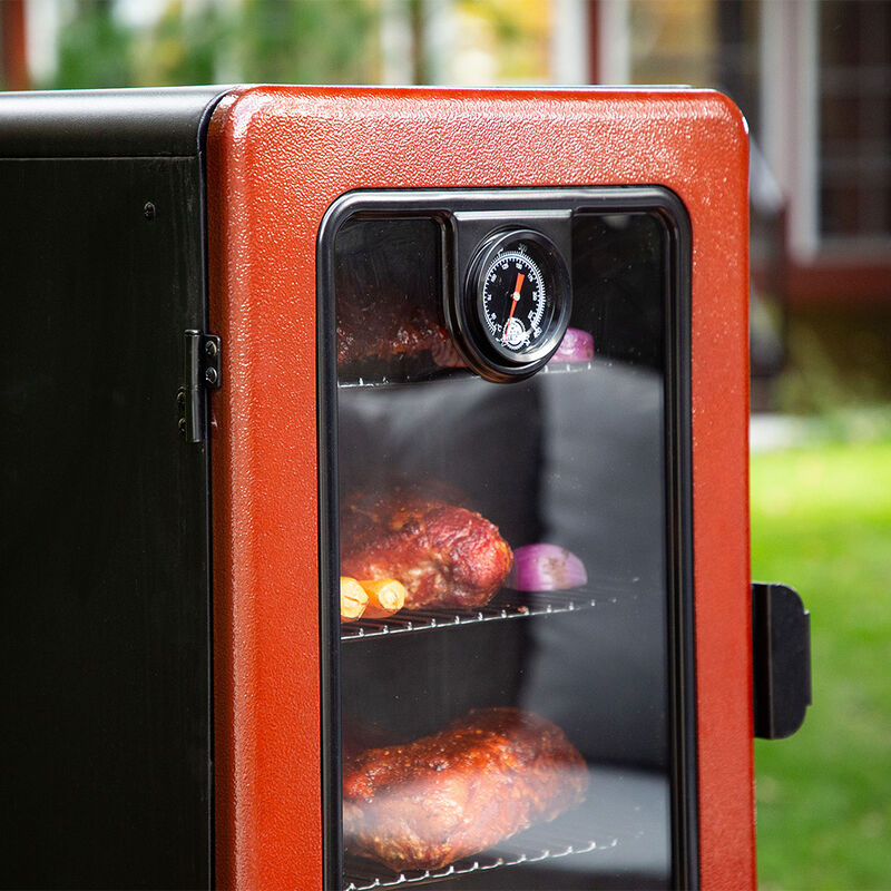 Pit Boss 3-Series Gas Vertical Smoker, Red Hammertone image number 6
