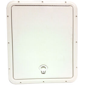 DPI Marine DPF Polar Brite White Flush Series Hatch Door, 18-3/4" x 16" O.D. frame