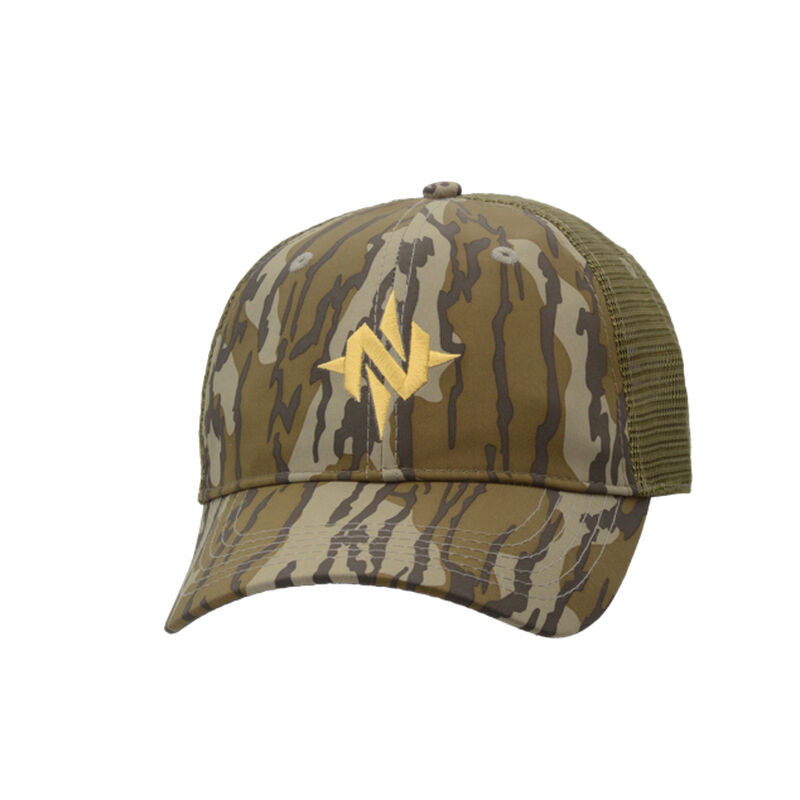 Nomad Men's "N" Mark Camo Low Country Trucker Cap image number 3