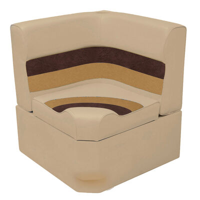 Toonmate Deluxe Radiused Corner Section Seat with Toe Kick Base, Sand