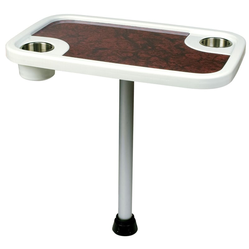 Toonmate Pontoon Table With Burl Wood Accent image number 1
