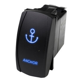Race Sport LED Rocker Switch with Blue LED Radiance &ndash; Anchor