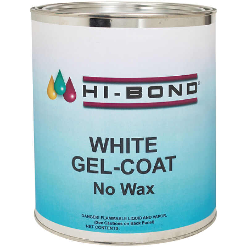 Hi-Bond White Gelcoat No Wax, quart image number 1