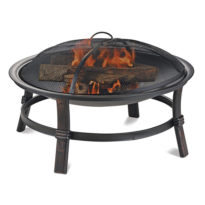 Endless Summer Brushed Copper Wood-Burning Outdoor Fire Pit image number 2