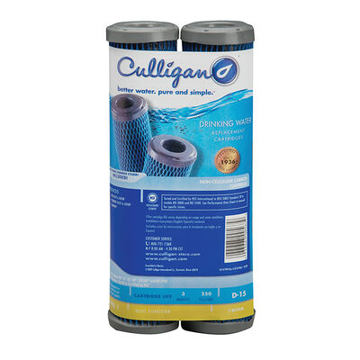Culligan D-15 Replacement RV Water Filter Cartridge, 2-Pack