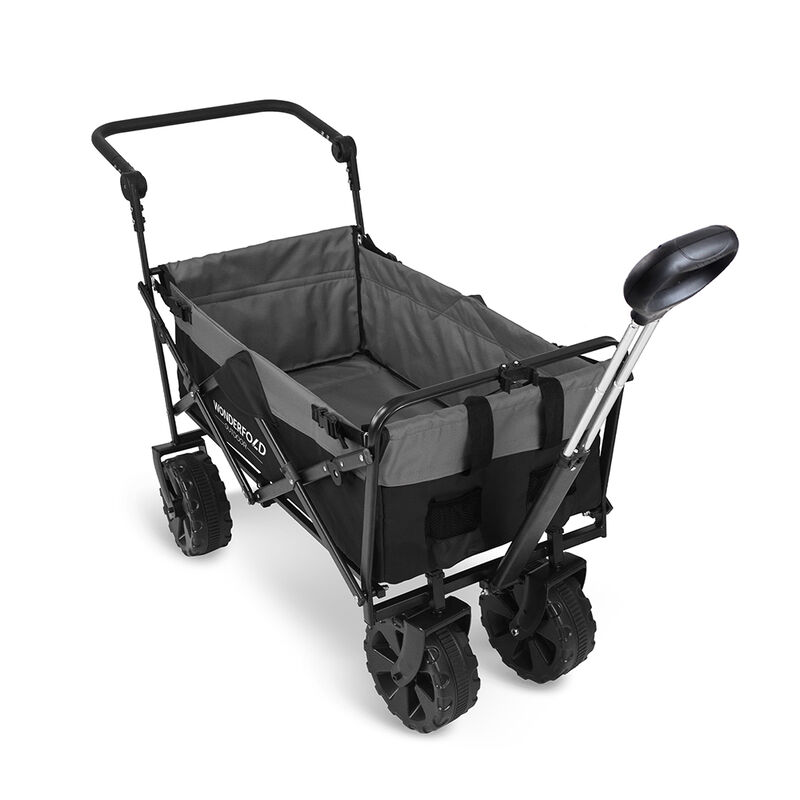 Wonderfold Outdoor S2 Push and Pull Utility Folding Wagon with Wide Beach Tires image number 4