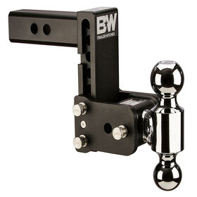 B&W Tow & Stow Class IV Adjustable Trailer Hitch Ball Mount, 10,000 lb GTW, 1,000-lb Tongue Weight