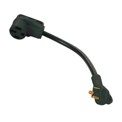 30 Male to 50 Female Adapter, 19”L Round Cord