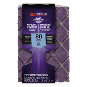 3M Pro Grade Precision Sanding Sponge, 80-grit