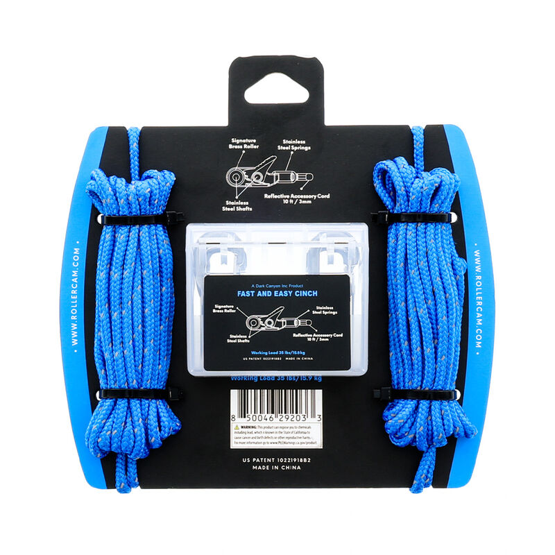 Rollercam Roperoller 6-Pack with 20' Blue Reflective Accessory Cord and Carry Case image number 2