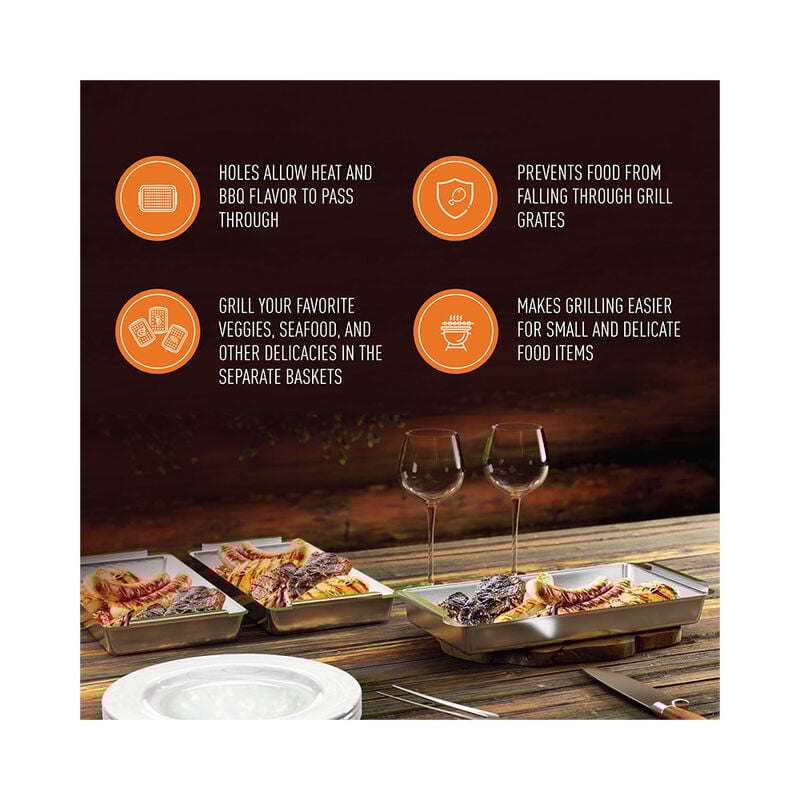 Yukon Glory BBQ 'N Serve BBQ Basket Set image number 6