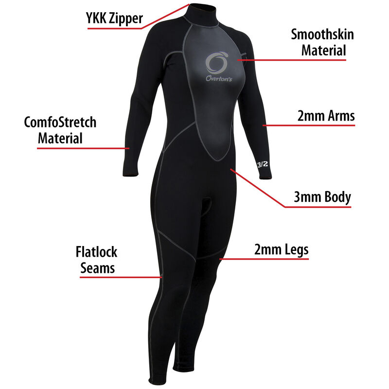 Overton's Women's Pro ComfoStretch Full Wetsuit image number 5