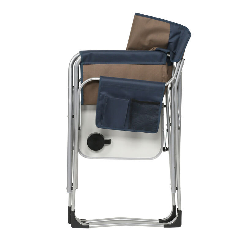 Venture Forward Director's Chair, Navy/Brown image number 8