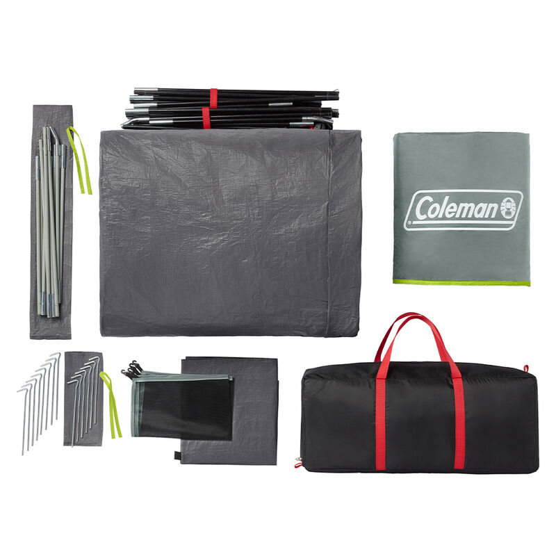 Coleman Skydome 6-Person Camping Tent With Screen Room, Rock Gray image number 5