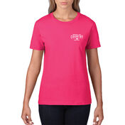 Mossy Oak Women's Short-Sleeve Tee - Hot Pink