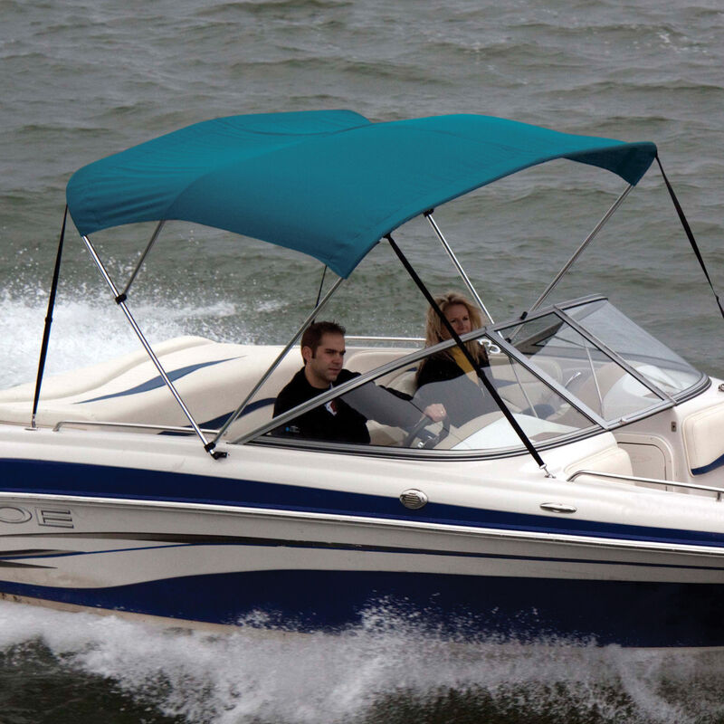 Shademate Polyester 3-Bow Bimini Top, 5'L x 32"H, 85"-90" Wide image number 5