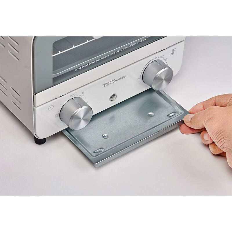 Betty Crocker Mini Toaster Oven, 7-Liter, White image number 5