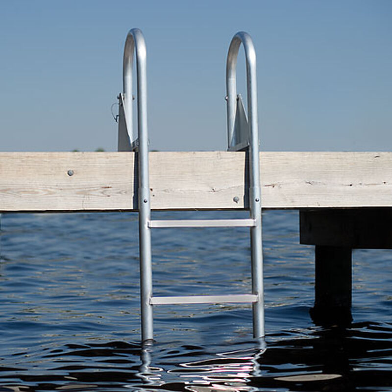 International Dock Wide-Step Flip-Up Dock Ladder, 7-Step image number 3