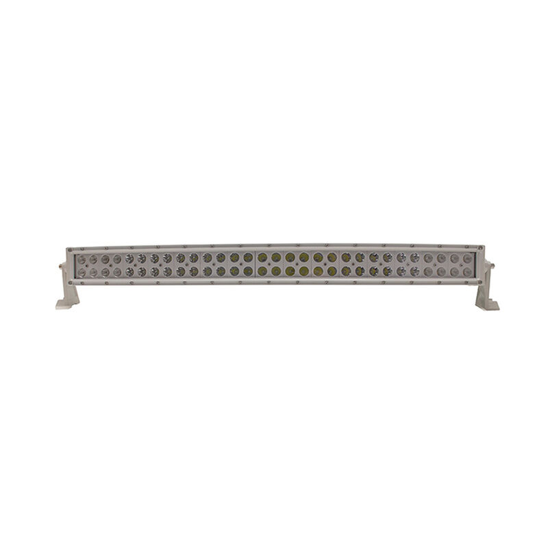 New - 30inch Marine Grade Wrap Around White Shell Dual Row Light Bar with 180-Watt 60 x 3W High Intensity CREE LEDs image number 3