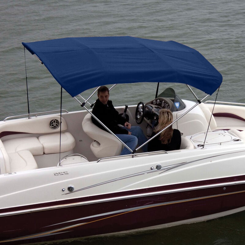 Shademate Bimini Top Polyester Fabric and Boot Only, 4-Bow 8'L, 42"H, 54"-60"W image number 8