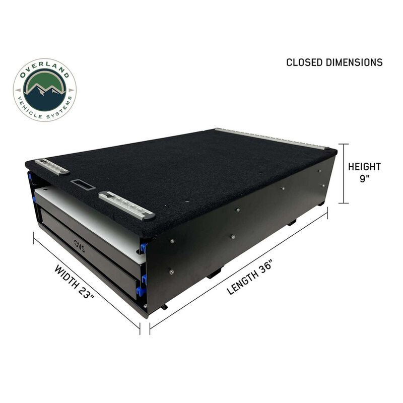 Overland Vehicle Systems Camp Cargo Box Kitchen with Slide Out Sink, Cooking Shelf, and Work Station image number 4