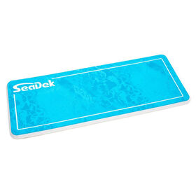 SeaDek 16" x 39" 20mm Dual Density Large Helm Pad - Bahama Blue/White Realtree WAV3 Camo Pinline Smooth