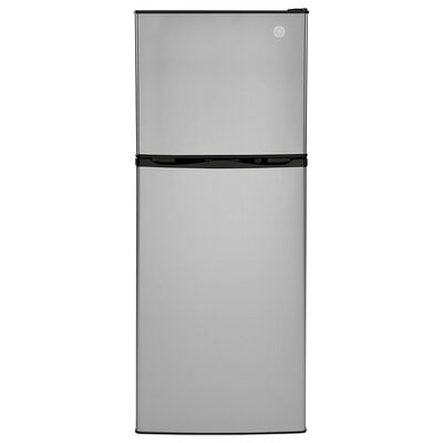 GE 9.8 Cu. Ft. 12V DC Power Top-Freezer Refrigerator, Stainless Steel