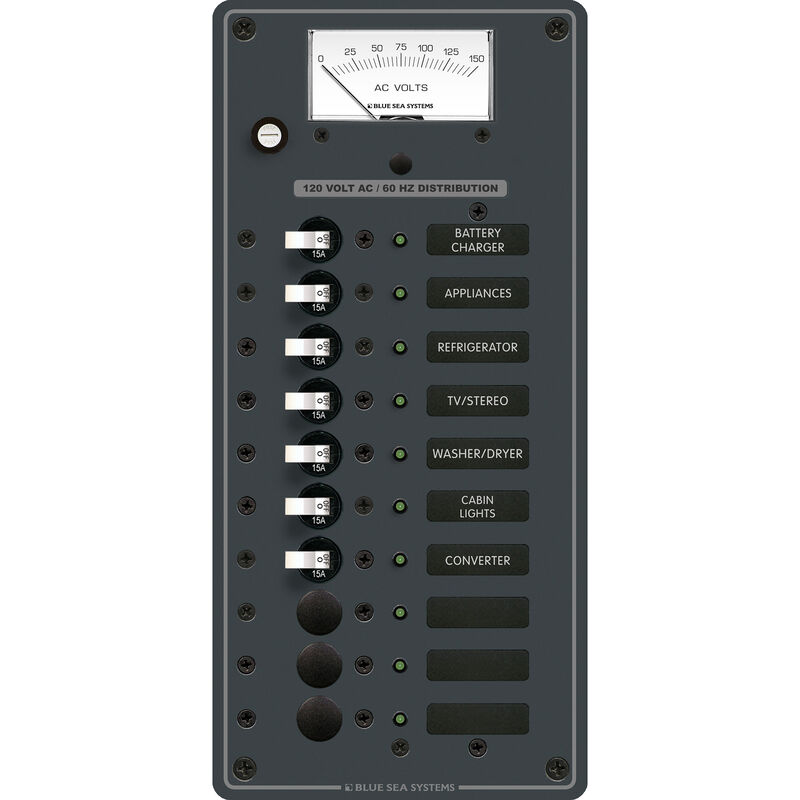 Blue Sea Systems AC 10 Position Panel image number 1